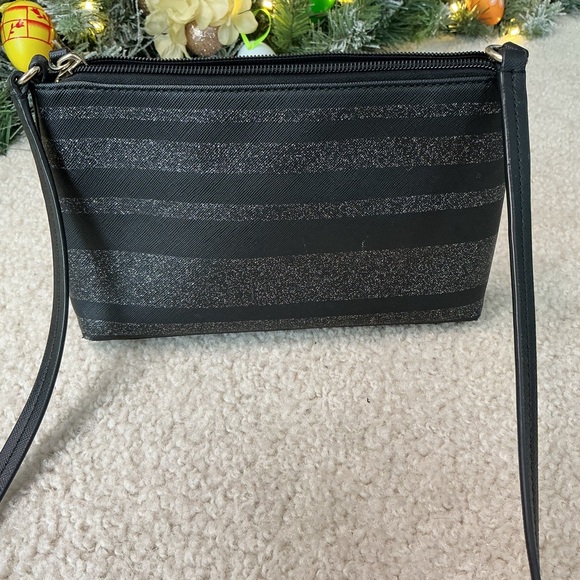 Kate Spade Black and Gray Striped Bag - Picture 5 of 11